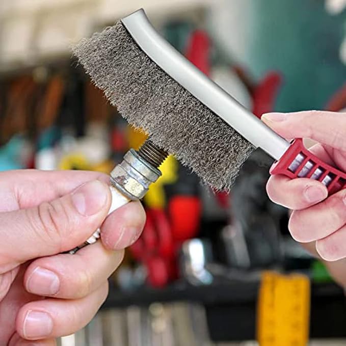 Grill Brush and Scraper with Handle, BBQ Grill Cleaning Brush - Image 6