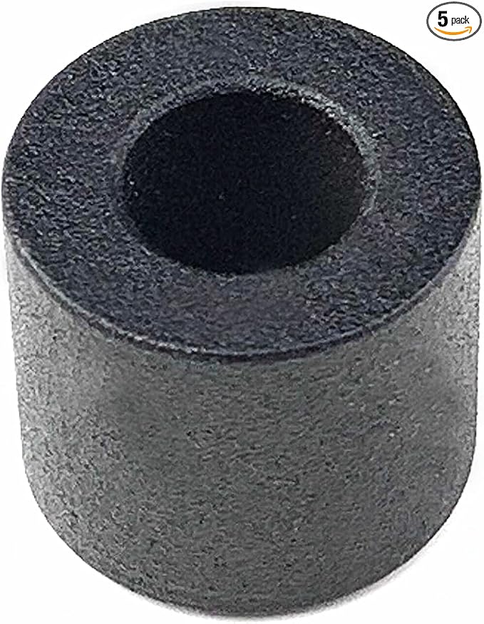 Homacer Sliding Barn Door Hardware Black Rustic 3/4“ Spacer Extender-Set of 5 by HOMACER