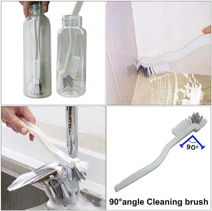 Window Track and Grout Cleaning Brush Set, Tile Lines, Sink Corners, Small Gaps - Image 2
