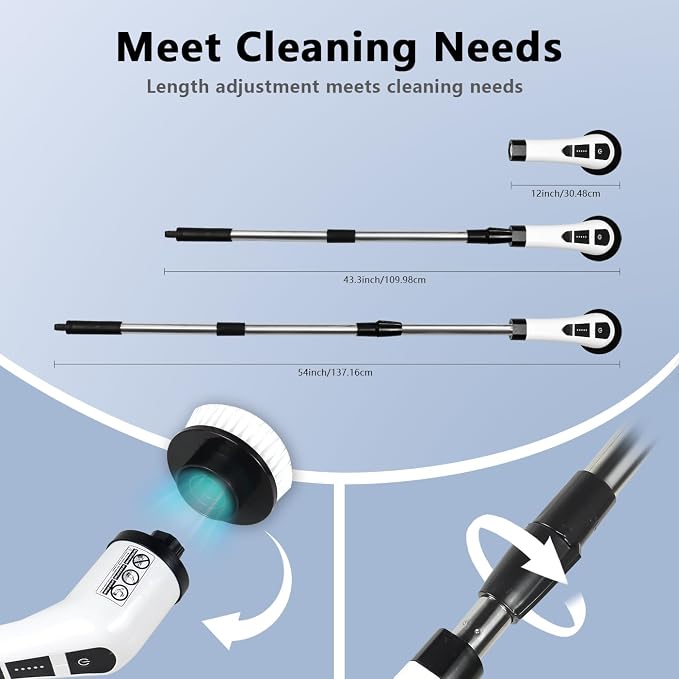 NEWONE Electric Spin Scrubber, Cordless Cleaning Brush - Image 6