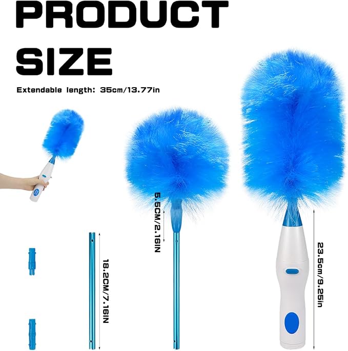 Electric Duster Brush-180°Electric Duster Multi-Function Automatic - Image 2