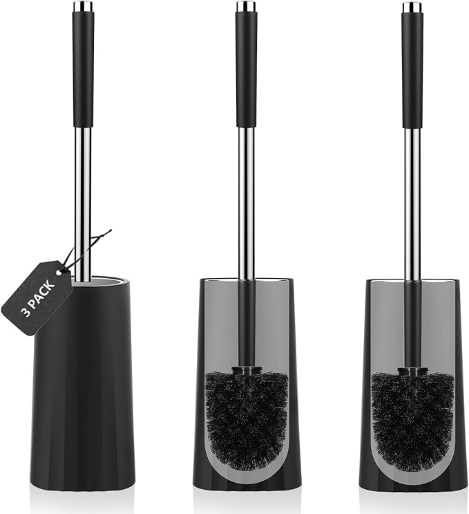 SetSail Toilet Brush, Compact Size Toilet Bowl Brush and Holder Toilet Brushes by SetSail