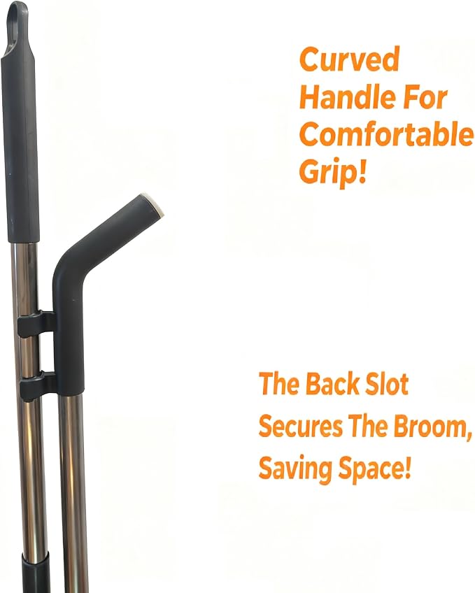 Upgrade Long Handle Design Broom and Dustpan Set - Image 4