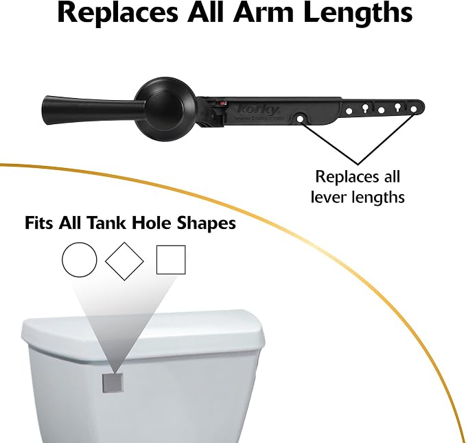 Korky Strongarm Metal Toilet Handle and Lever - Image 6