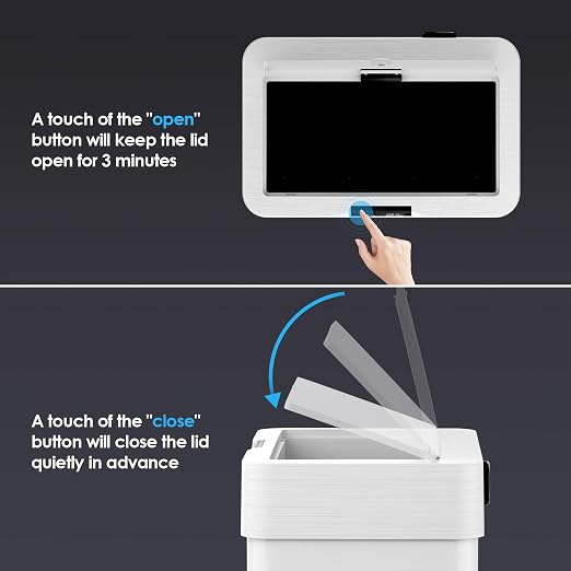 TLSUNNY 21.1 Gallon Motion Sensor Trash Can, Touchless Automatic Garbage Can - Image 4