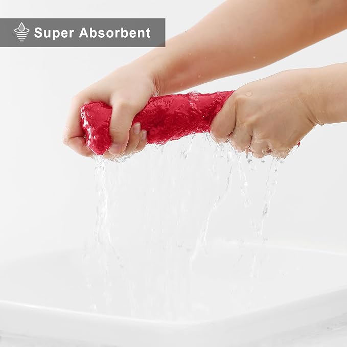 Homaxy 24 Pack Dish Towels for Kitchen, Super Soft and Absorbent Coral Velvet - Image 3