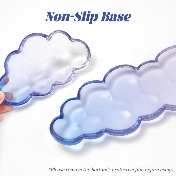 Gel Keyboard Wrist Rest Cloud Set, - Image 6