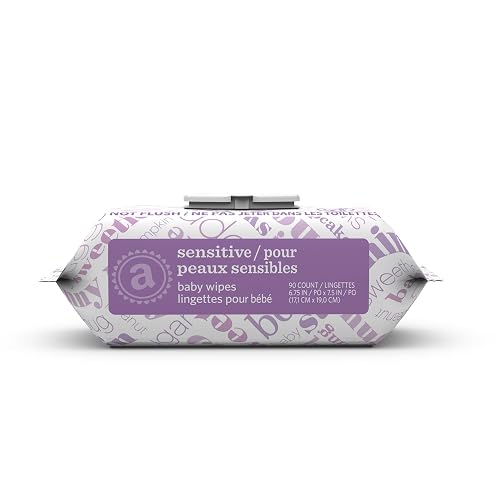 Amazon Elements Baby Wipes, Cleans Gently, Flip-Top Packs - Image 2