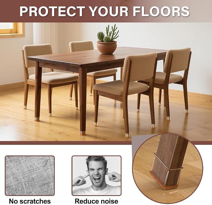 Chair Leg Floor Protectors Rectangle Chair Leg Protectors - Image 4