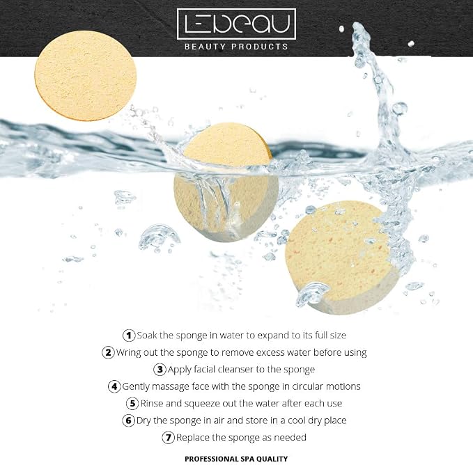 LeBeau Compressed Facial Sponges, Face Sponges - Image 7