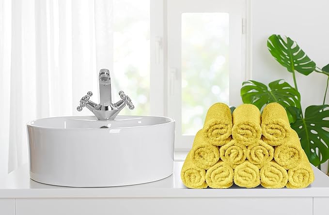 Softolle 100% Cotton Washcloths 24 Pack Soft, Highly Absorbent Washcloth - Image 6