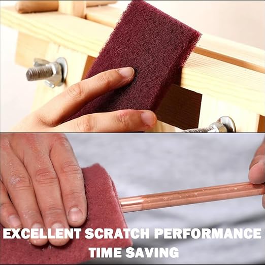 Maroon General Purpose Scuff Pads, Scouring Pad, Paint Primer Prep Scratch - Image 4