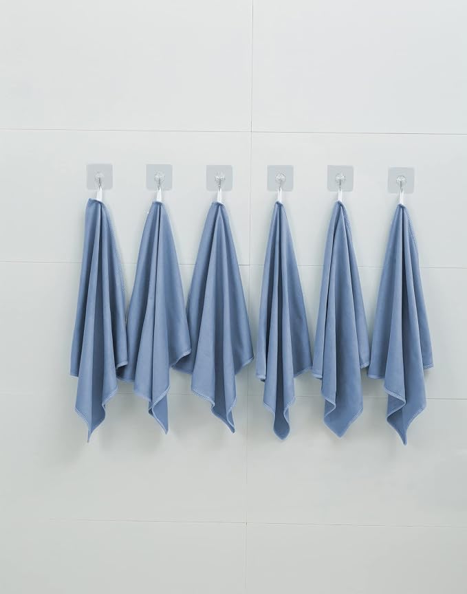 6 Pack Microfiber Glass Cleaning Cloth, 16 Inch X 16 Inch, Lint Free Quickly - Image 6