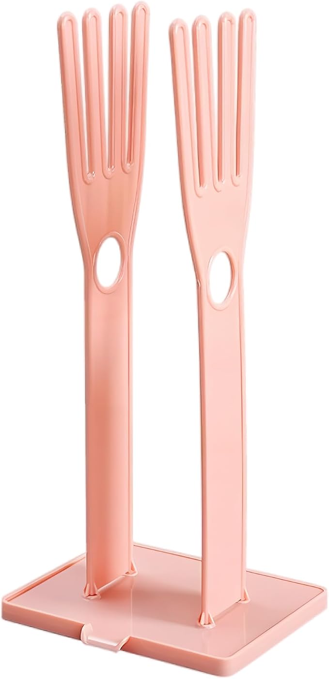 Kitchen Glove Holder Stand Dryer Rack Reusable Plastic Mitten Drying Organizer by Unknown