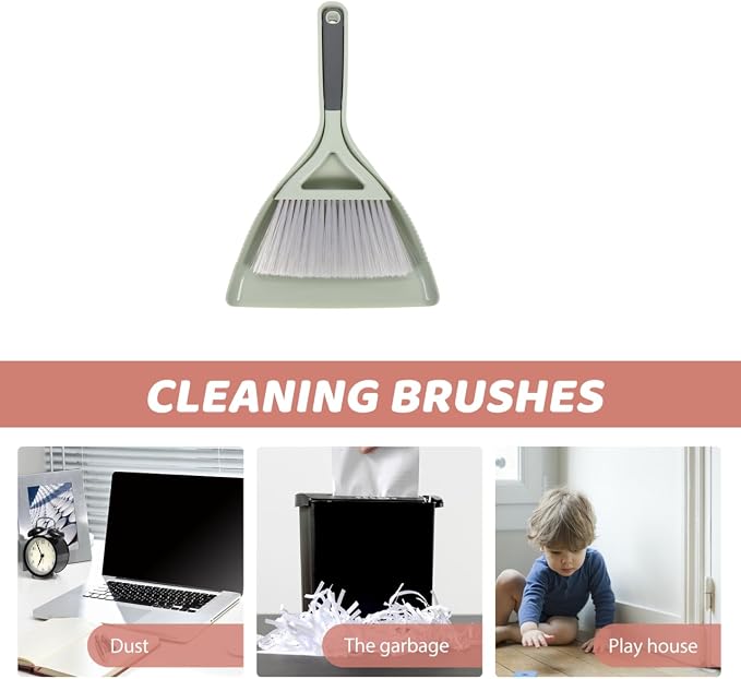 Mini Broom and Dustpan Set Portable Handheld Desktop Cleaning Kit Compact Small - Image 6