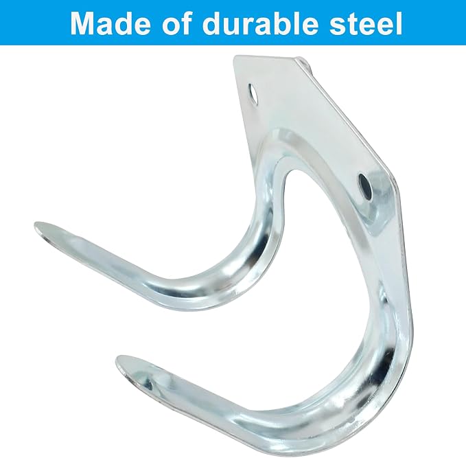 10 Pack Tool Storage Hooks Wall Mounted Double Tool Storage Hangers Mop Broom - Image 4