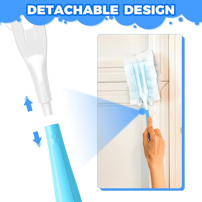 10PCS Duster Refills Folding Handles Set Compatible - Image 4