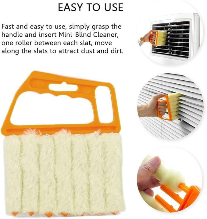 Blind Cleaner Brush, Blinds Dust Shutters, Mini Washable & Removable Window Air - Image 2