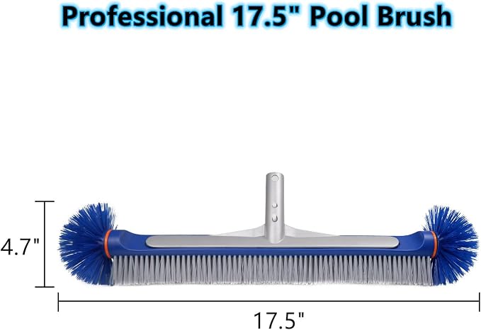 Poolvio Professional 17.5" Floor & Wall Pool Cleaning Brush - Image 4