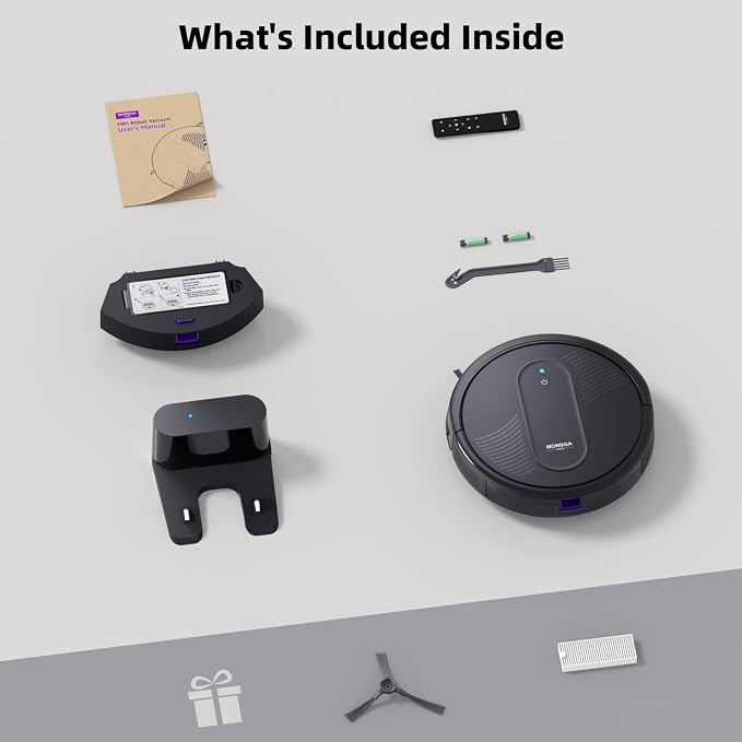 MONSGA Robot Vacuum Cleaner, 3000Pa Powerful Suction Robotic Vacuum, 3.2" - Image 9