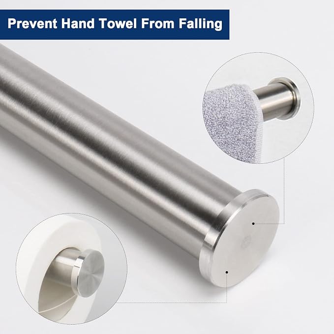 NearMoon Bath Toilet Paper Holder+ Hand Towel Holder, 2 Pieces Bathroom - Image 4