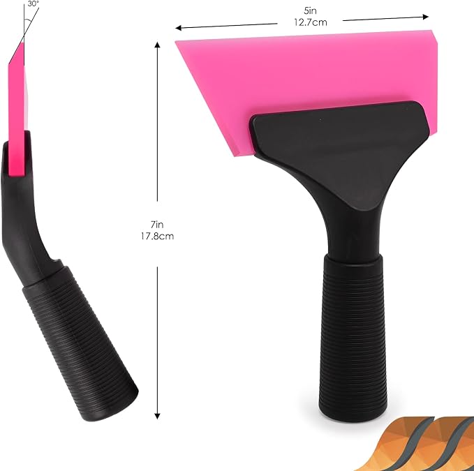 EHDIS Small Squeegee 5 inch Rubber Window Tint Windshield Scraper - Image 7