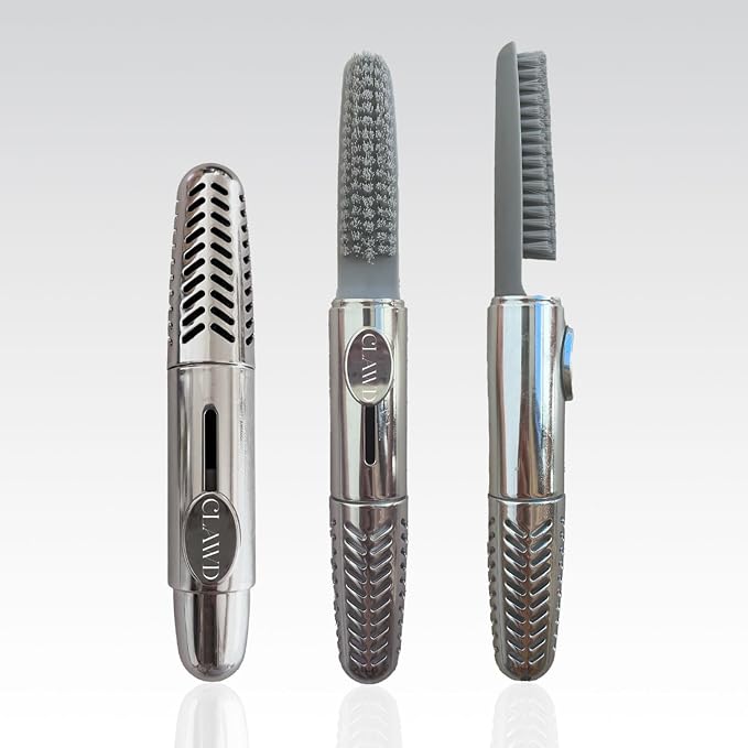 CLAWD Nail Brush for Cleaning Fingernails | Soft Bristle Portable Travel Nail - Image 2