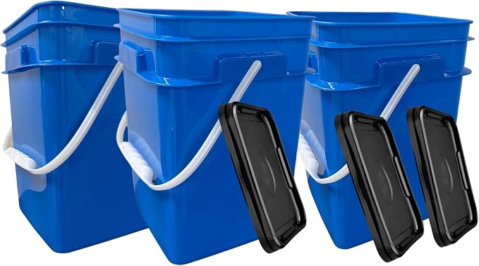 House Naturals 4 Gallon Square Food Grade Bucket Pail - Image 7