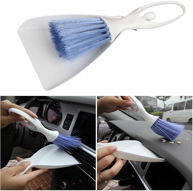 Jscarlife Mini Dustpan and Brush Deep Detail Cleaning Set, Deep Gap Cleaning - Image 2