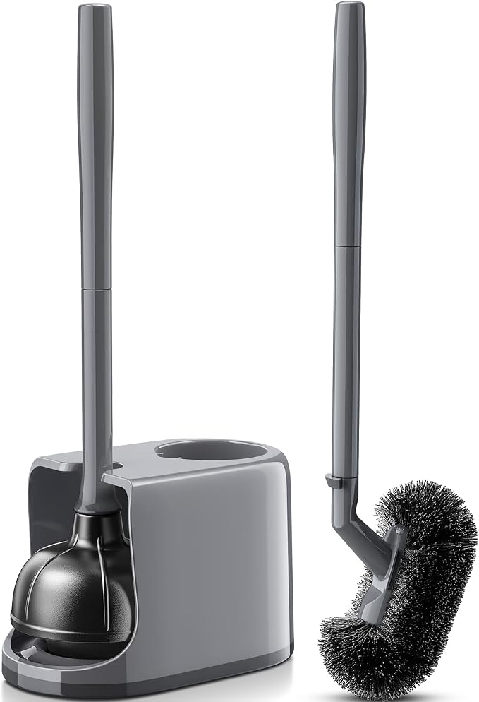 HAMITOR Toilet Plunger and Brush Set by HAMITOR