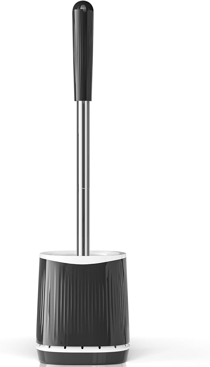 TRENTI Toilet Brush, Toilet Brush and Holder Set, Bristles Toilet Bowl Brush by TRENTI