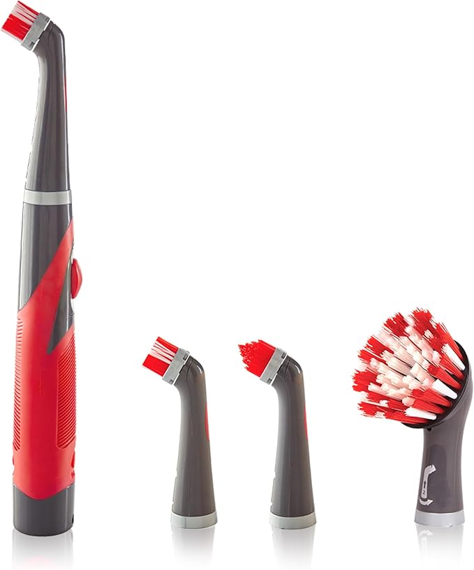 Rubbermaid Reveal Power Scrubber 5-Piece Kit, Cordless Electric Battery Powered by Rubbermaid