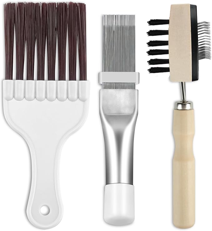 Sikawai Air Conditioner Fin Cleaner Brush Set 3PCS AC Fin Comb Straightener by Sikawai