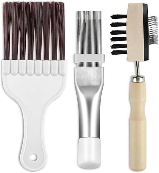Sikawai Air Conditioner Fin Cleaner Brush Set 3PCS AC Fin Comb Straightener by Sikawai