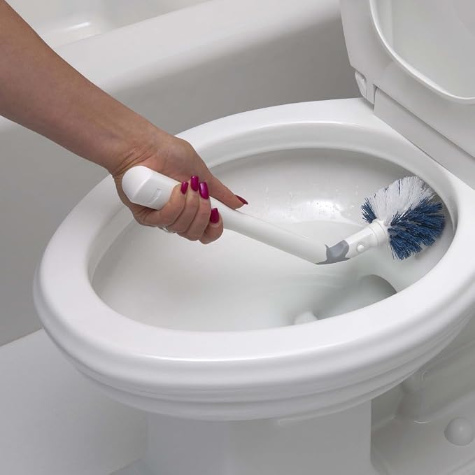 Unger No-Drip Toilet Brush Set, Flexible Neck Scrubber - Image 8