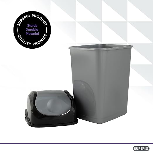 Superio Trash Can with Swing Top Lid 9 Gallon - Image 3