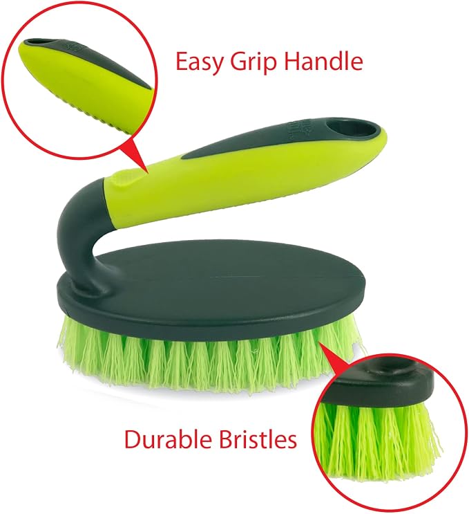Pine-Sol Heavy Duty Scrub Brush – Comfort Grip | Iron Handle Design | - Image 4