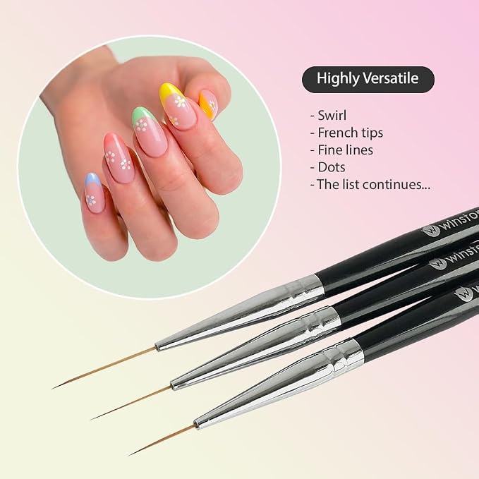 Winstonia Striping Nail Art Brushes - Image 2
