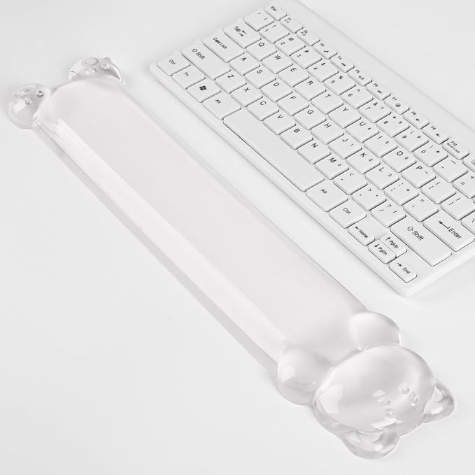 Ergonomic Silicone Gel Keyboard Wrist Rest – Clear Wrist Rest - Image 6