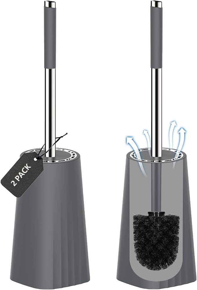 SetSail Toilet Brush, Compact Size Toilet Bowl Brush and Holder Toilet Brushes by SetSail