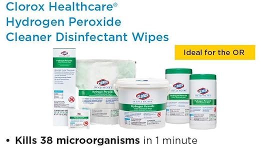 Clorox Healthcare Hydrogen Peroxide Cleaner Disinfectant Wipes, 6.75" x 9" - Image 6
