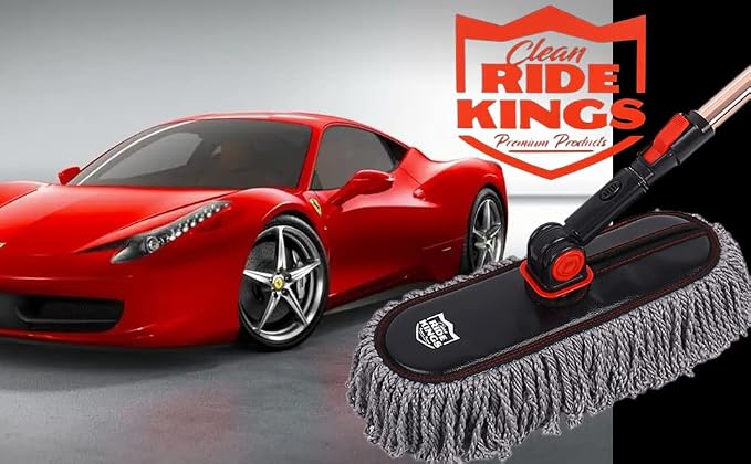 Car Duster Set, Car Duster Exterior Extendable Handle, Scratch Remover Large - Image 7