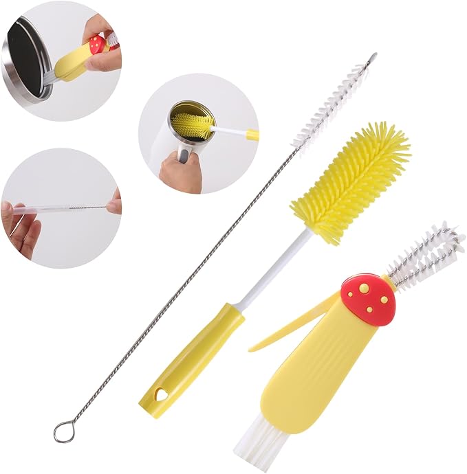 3 Pack Cleaner Brush Kit for Stanley, Bottle Cleaner Brush Set by Engorgio