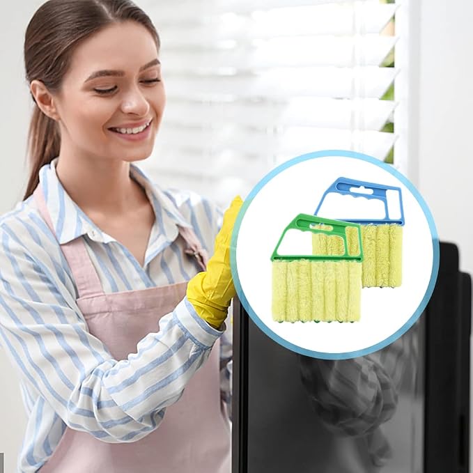 2Pcs Window Venetian 7 Finger Dusting Cleaner Tool and 1Pc Window Blind Duster - Image 7