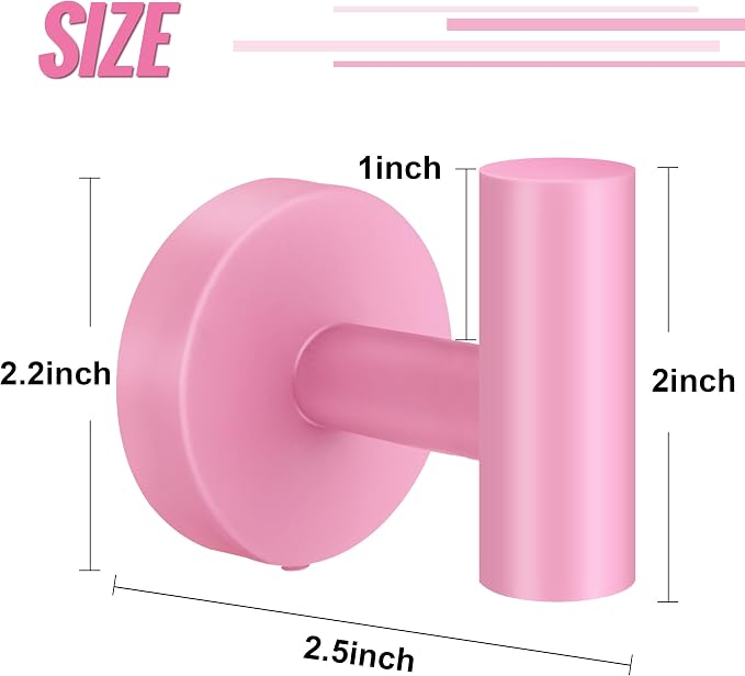Towel Hooks, SUS 304 Stainless Steel Hooks, Heavy Duty Door Hanger Towel Robe - Image 2
