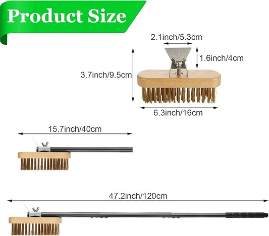 Pizza Oven Brush with Scraper, Grill Brush, Pizza Brush - Image 2