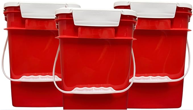 House Naturals 4 Gallon Square Food Grade Bucket Pail by House+Naturals