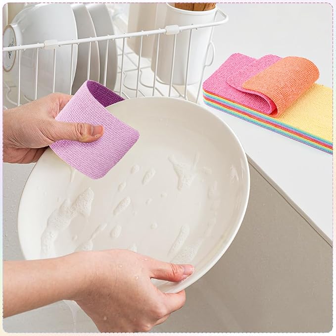 12 Layer Microfiber Sponge Block, Non-Scratch Microfiber sponges Kitchen Dish - Image 5