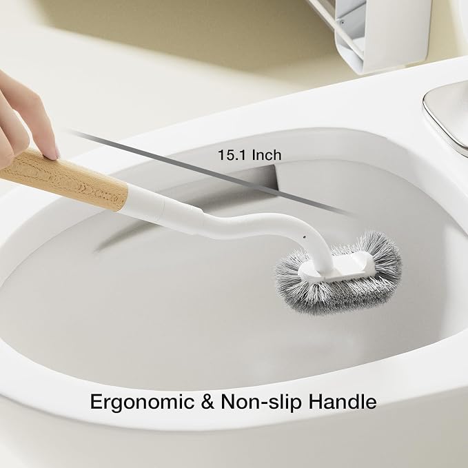 Toilet Cleaner Brush, Diveotree Toilet Brush and Holder - Image 5