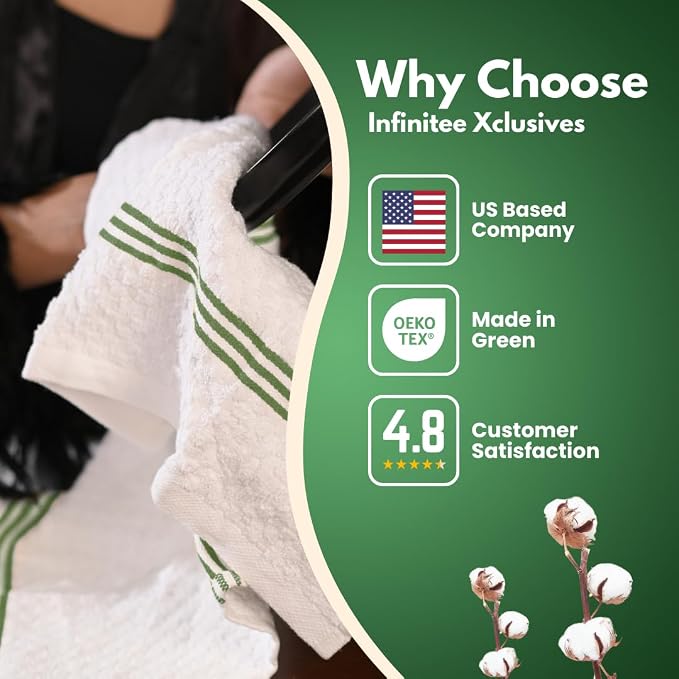 Infinitee Xclusives 100% Cotton Kitchen Towels - Image 5